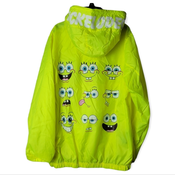 Members Only X Nickelodeon SpongeBob Windbreaker‎ Jacket Size Small - Picture 1 of 14